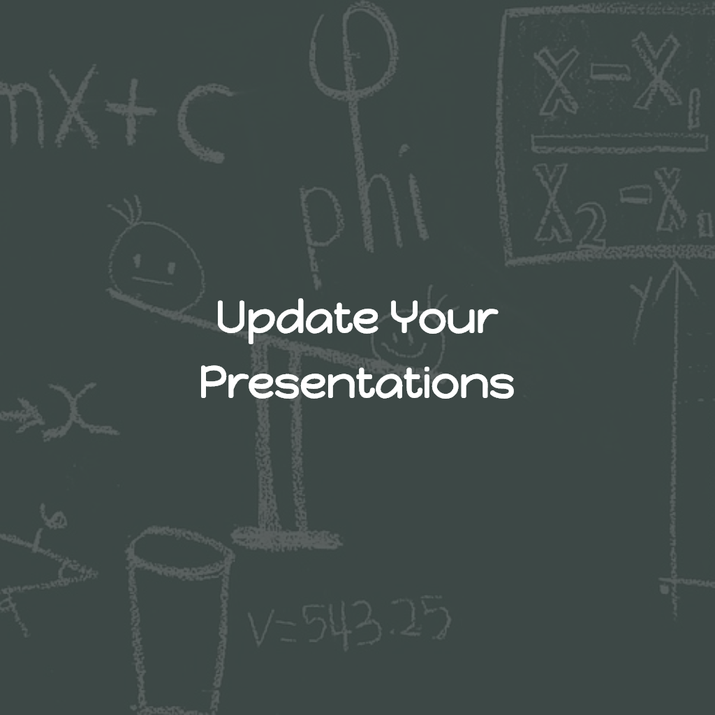 Update Your Presentations